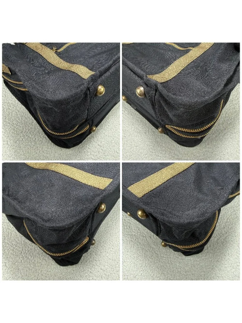Dakota By Tumi Luggage Bag Black Canvas Carry On Weekender Travel Duffle Vintage